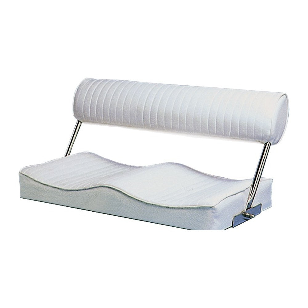 2-place seat w/foldable backrest 80x40 cm - foto originale Osculati Srl