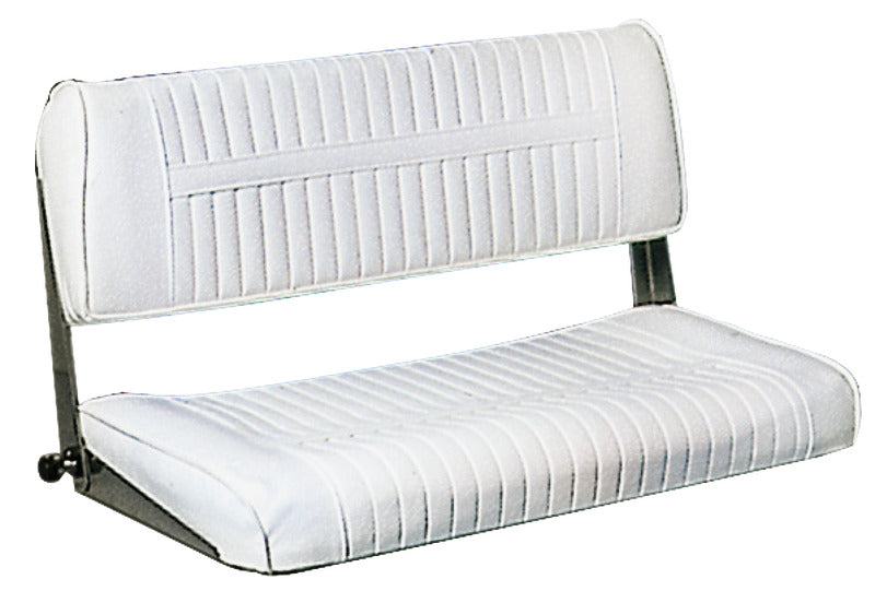 Two-place seat w/foldable backrest 80x40 cm - foto originale Osculati Srl