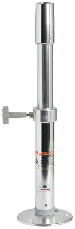 Large thread Lock telescopic table pedestal 450/700 mm - foto originale Osculati Srl