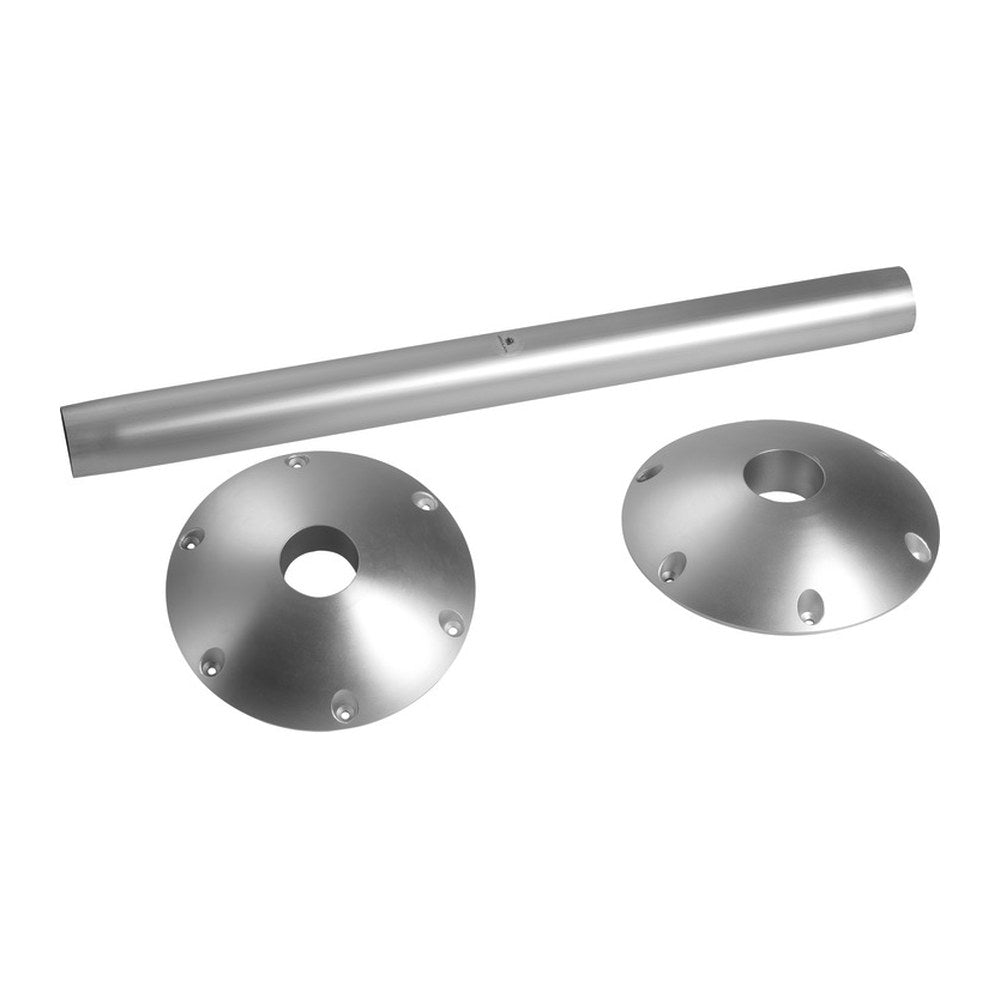 Aluminium table leg w/holding plate - foto originale Osculati Srl