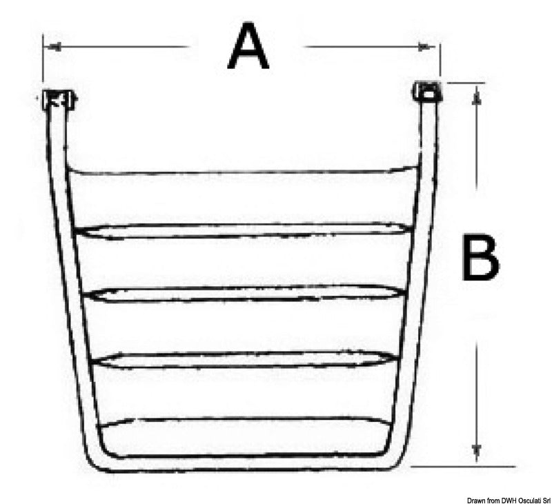 Stern plattform witouth ladder 58x52 cm - foto originale Osculati Srl