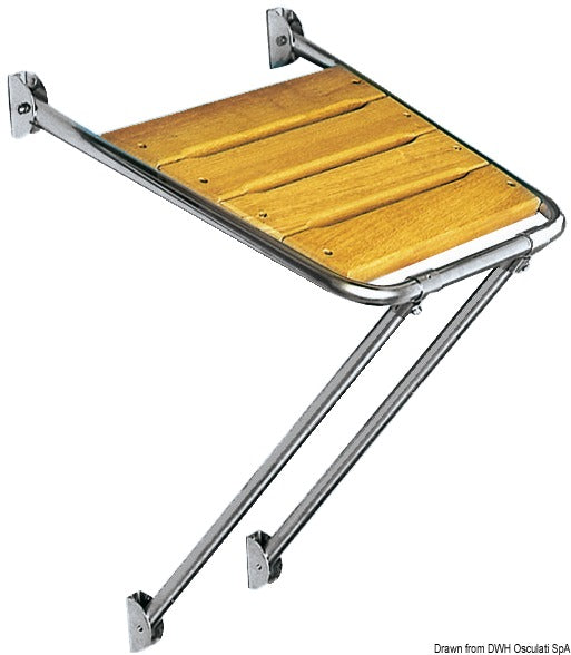 Stern plattform with ladder 45x45 cm - foto originale Osculati Srl