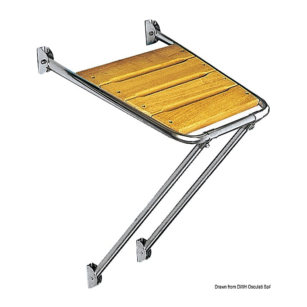 Stern plattform with ladder 45x45 cm - foto originale Osculati Srl
