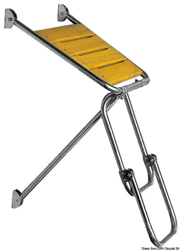 Stern plattform with ladder 45x45 cm - foto originale Osculati Srl