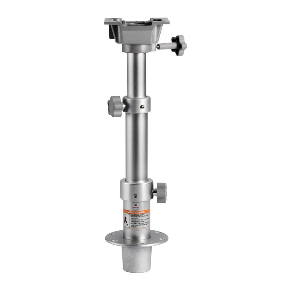 Removable 3 stage table pedestal m-gas spring - foto originale Osculati Srl