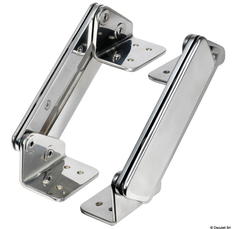 Pair of Flip-Up SS hinges with cover - foto originale Osculati Srl