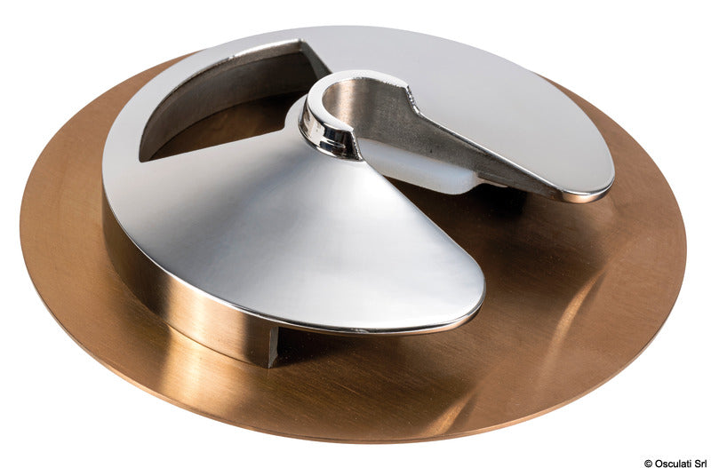 Stainless steel glass holder with bronze finish - foto originale Osculati Srl
