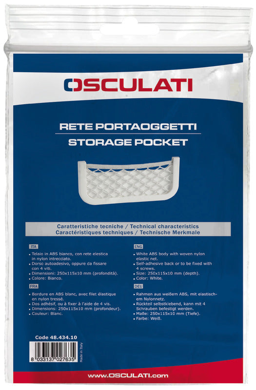 Storage pocket white 360 x 160 x 12 mm - foto originale Osculati Srl