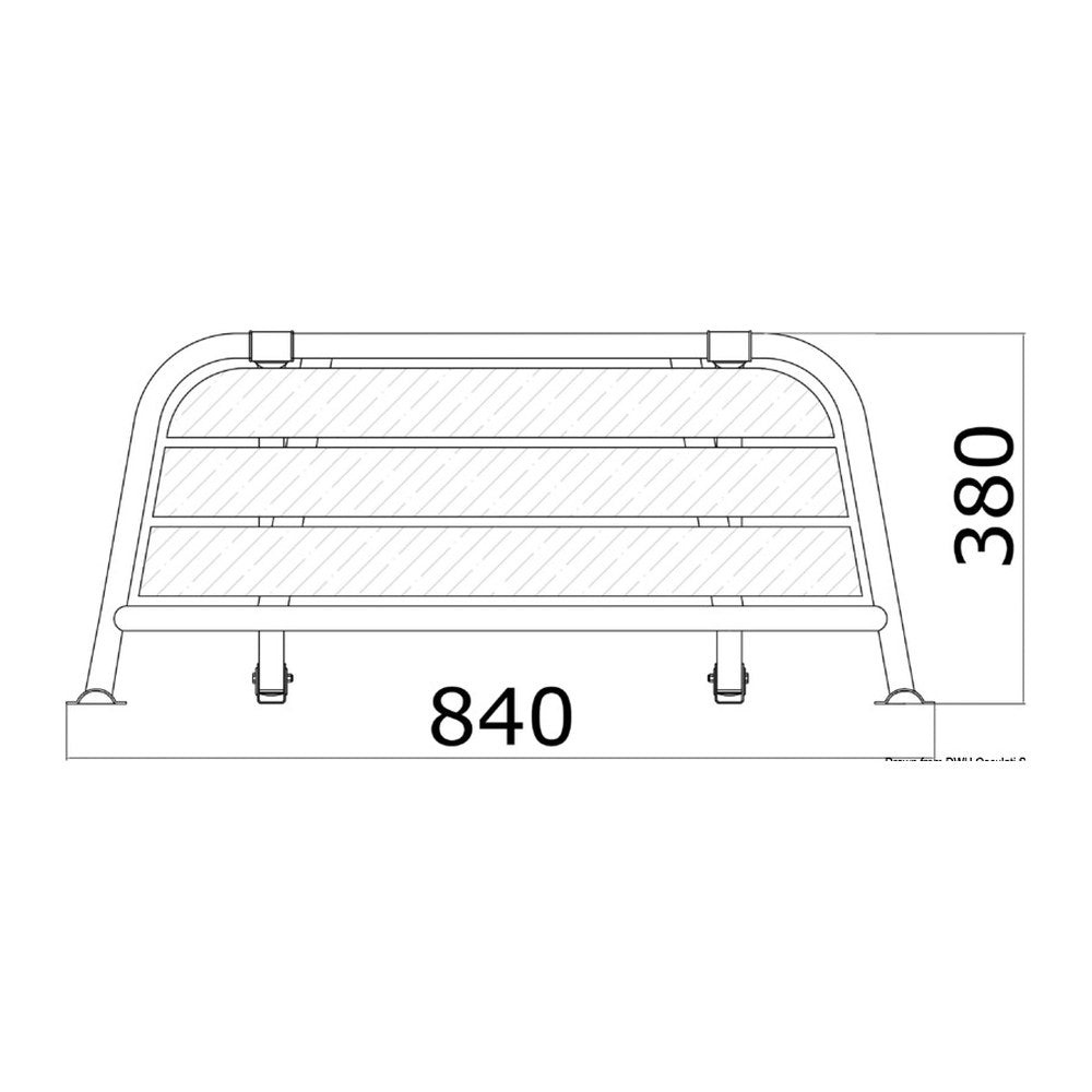 Stern plattform 840 mm - foto originale Osculati Srl