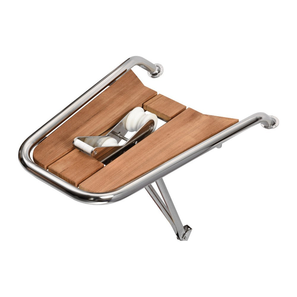 Dolphin striker AISI 316/teak tilting roller - foto originale Osculati Srl