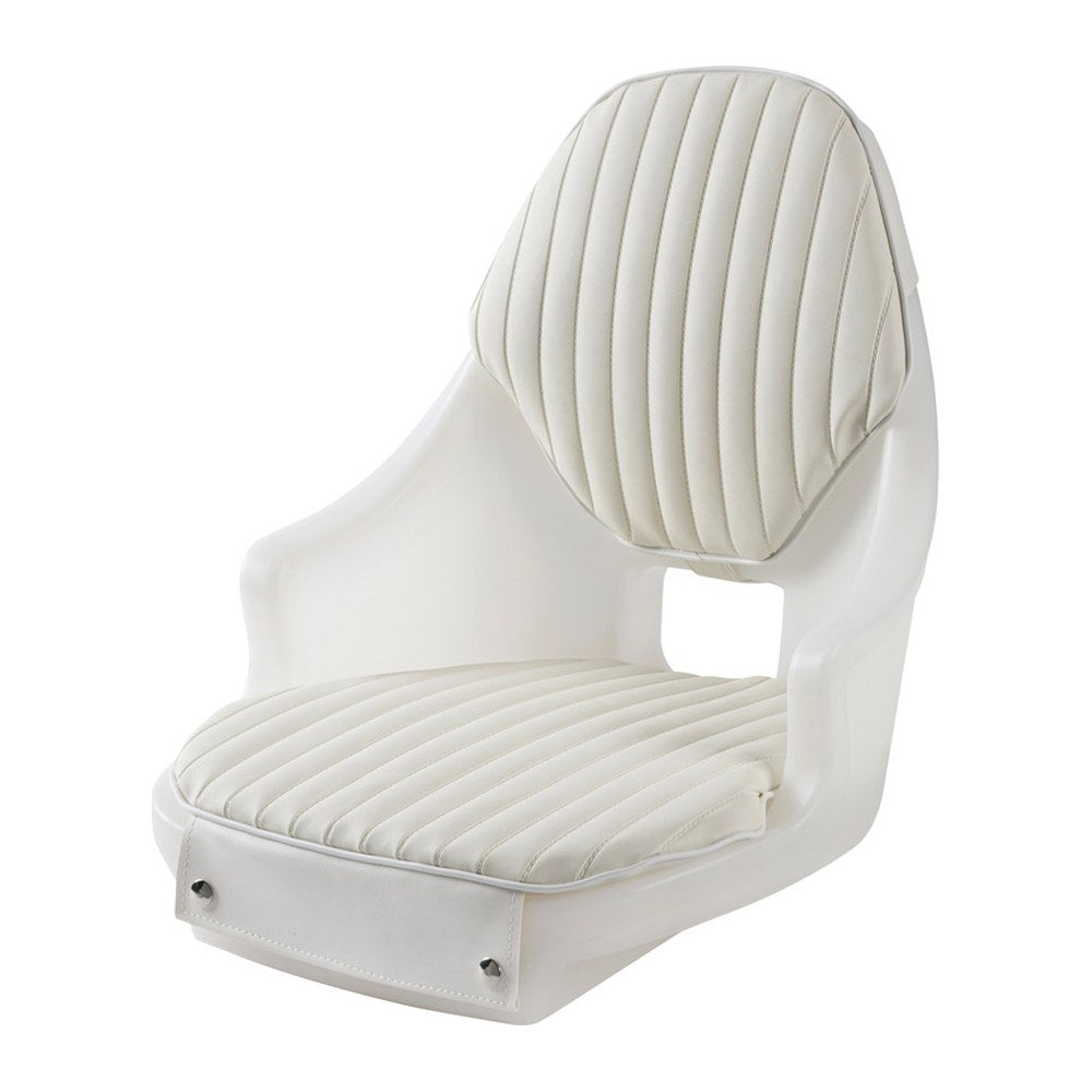 Compact seat frame polyethylene white + cushions - foto originale Osculati Srl