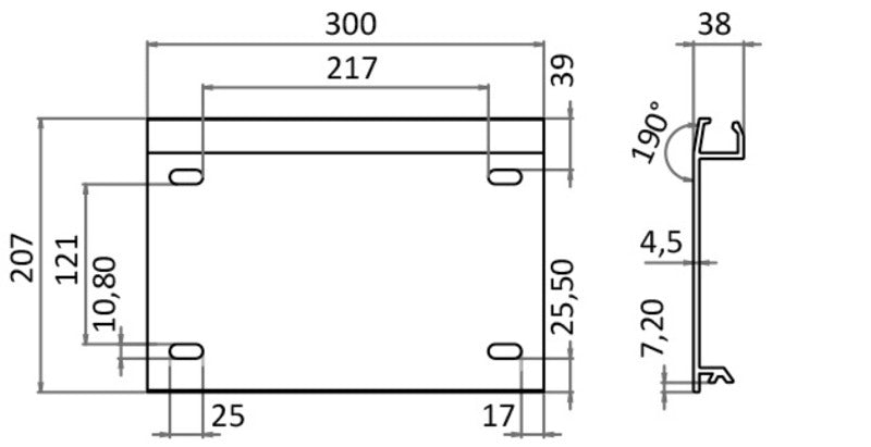 Slide kit for pedestal telescopic Ø 73 mm - foto originale Osculati Srl