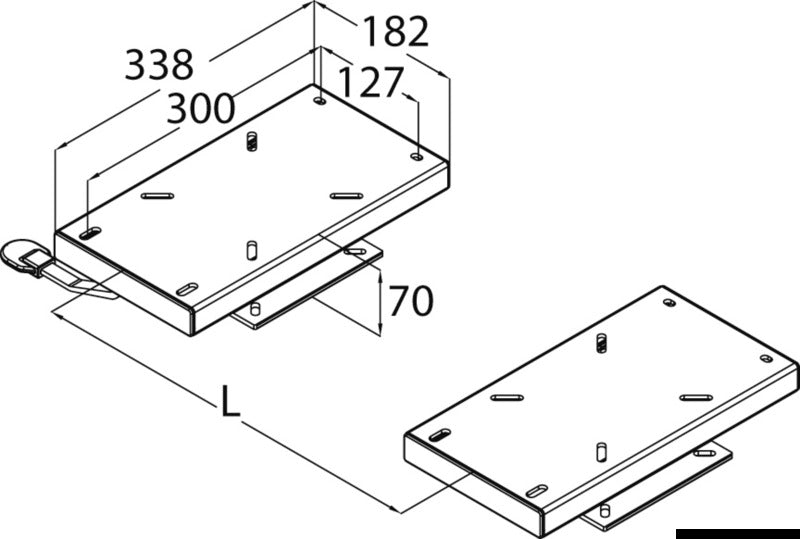 Twin slide for double seat - foto originale Osculati Srl