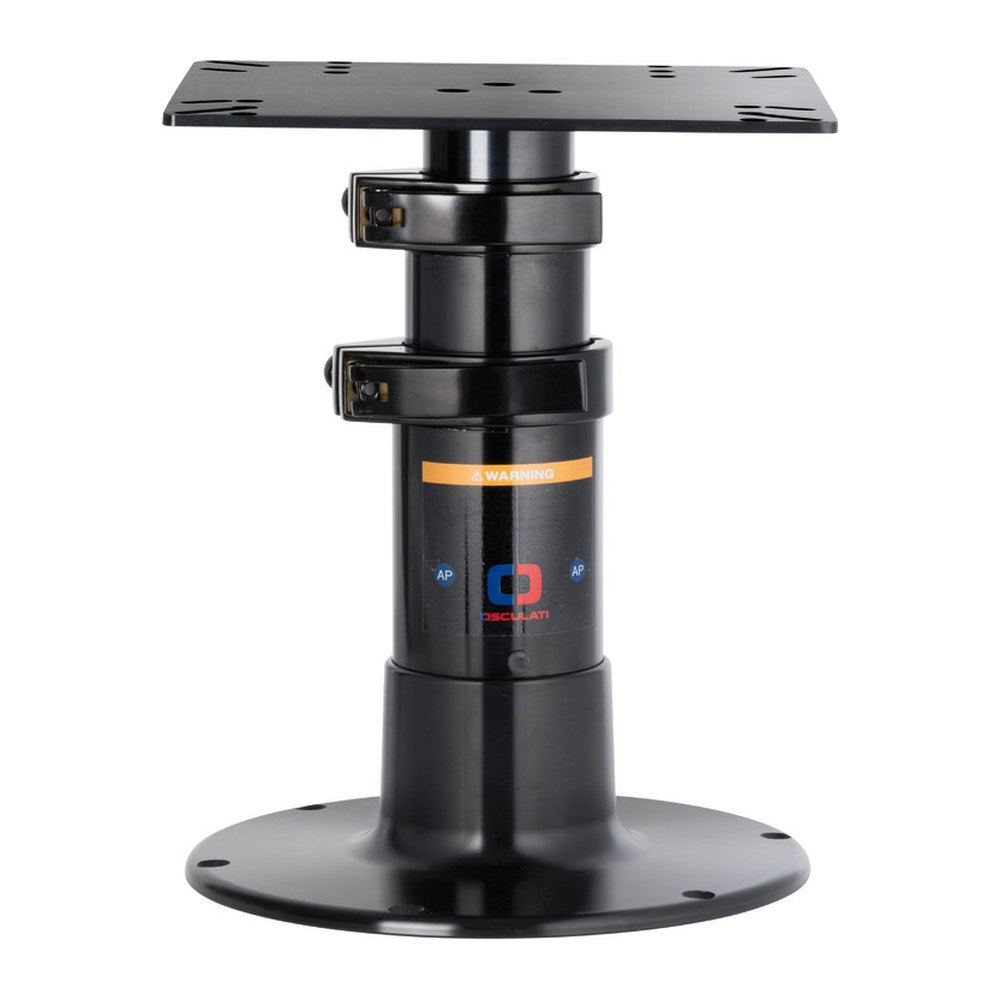 Giant black table pedestal Heavy Duty 305x305 mm - foto originale Osculati Srl