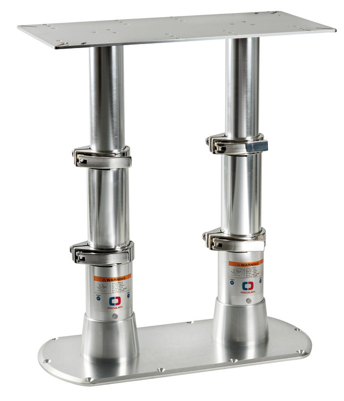 Double pedestal ss handles base 615 x 300 mm - foto originale Osculati Srl