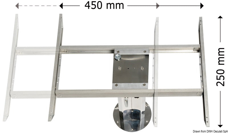 Bi-directional shifter for table legs - foto originale Osculati Srl