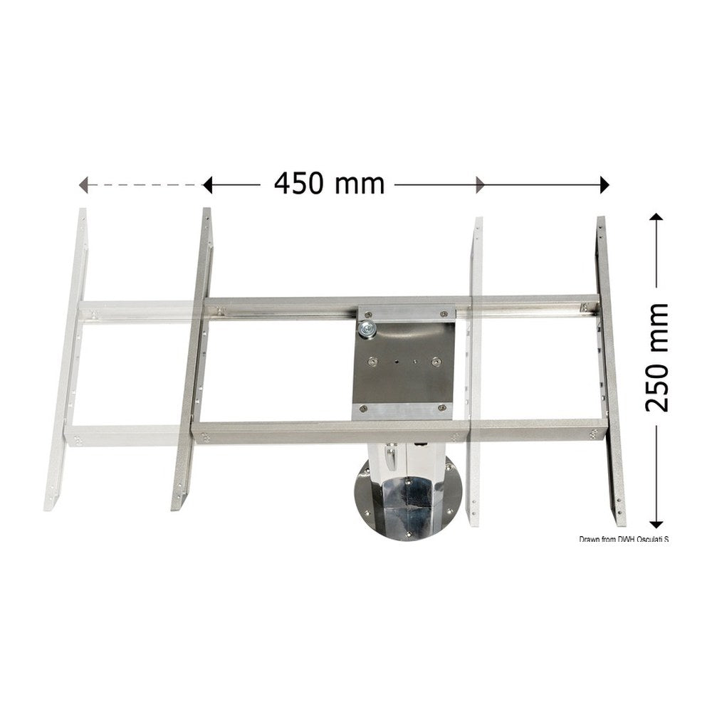 Bi-directional shifter for table legs - foto originale Osculati Srl