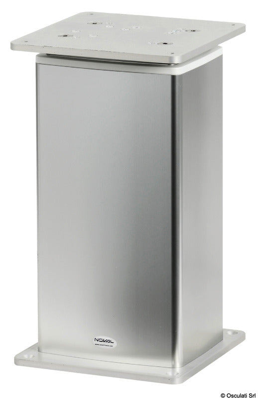 Noval Square aluminum pedestal 3-heights 12V - foto originale Osculati Srl