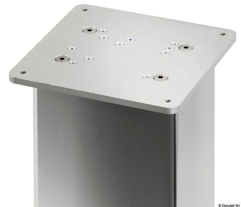 Noval Square aluminum pedestal 3-heights 24V - foto originale Osculati Srl