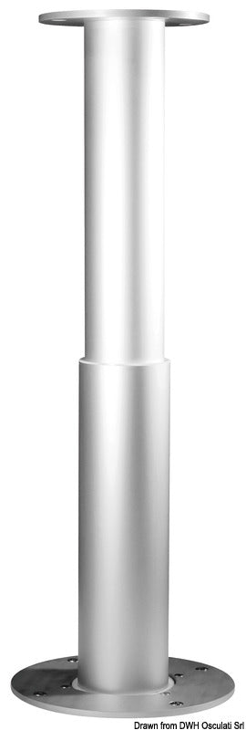 Noval Foldable 2-stage table pedestal 12V 90° swivelling - foto originale Osculati Srl