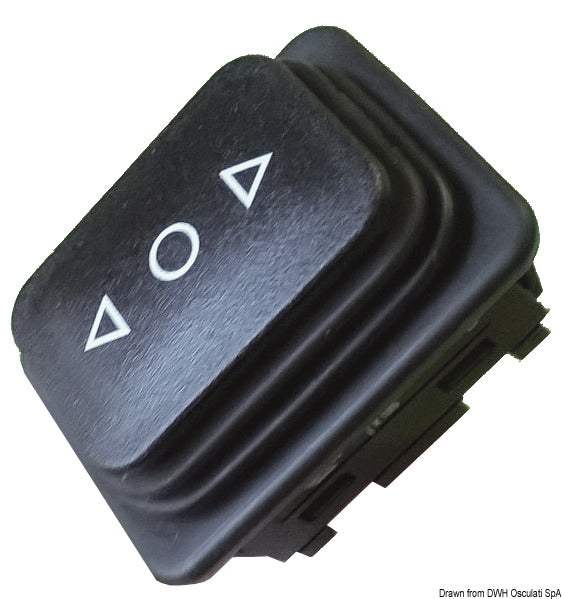 Noval Switch (ON) OFF (ON) for SQUARE electric pedestal - foto originale Osculati Srl