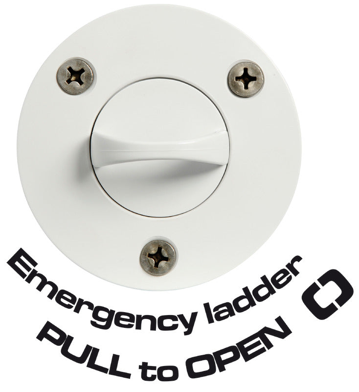 3-step emergency ladder w/ front screws - foto originale Osculati Srl