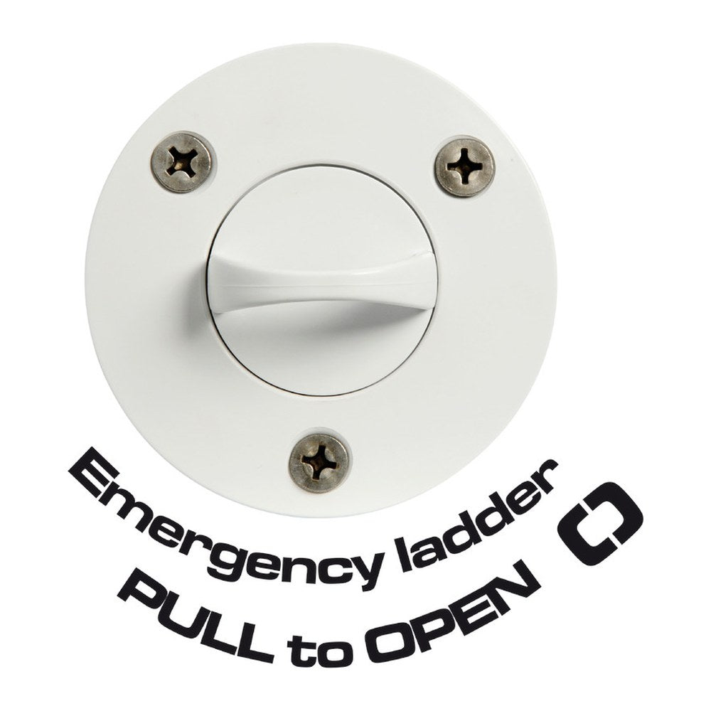 3-step emergency ladder w/ front screws - foto originale Osculati Srl