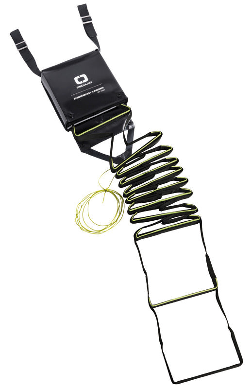 Emergency ladder 11 steps black - foto originale Osculati Srl