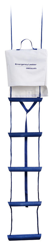 Emergency ladder 300 cm + rope - foto originale Osculati Srl
