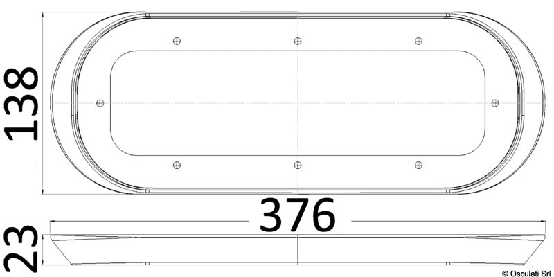 Drain flange for ladder 49.525.00 - foto originale Osculati Srl