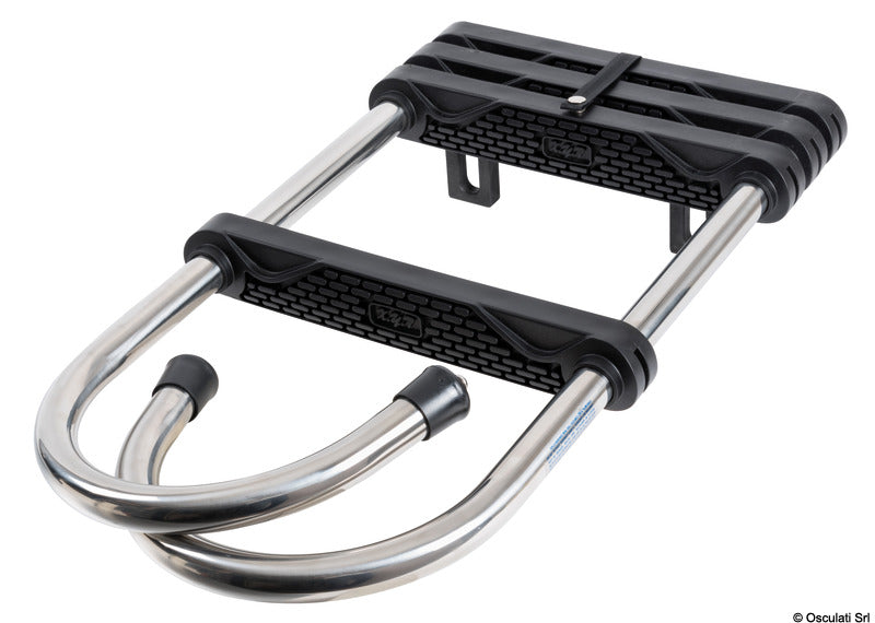 Eco telescopic ladder opened 1170 mm - closed 705 mm - foto originale Osculati Srl