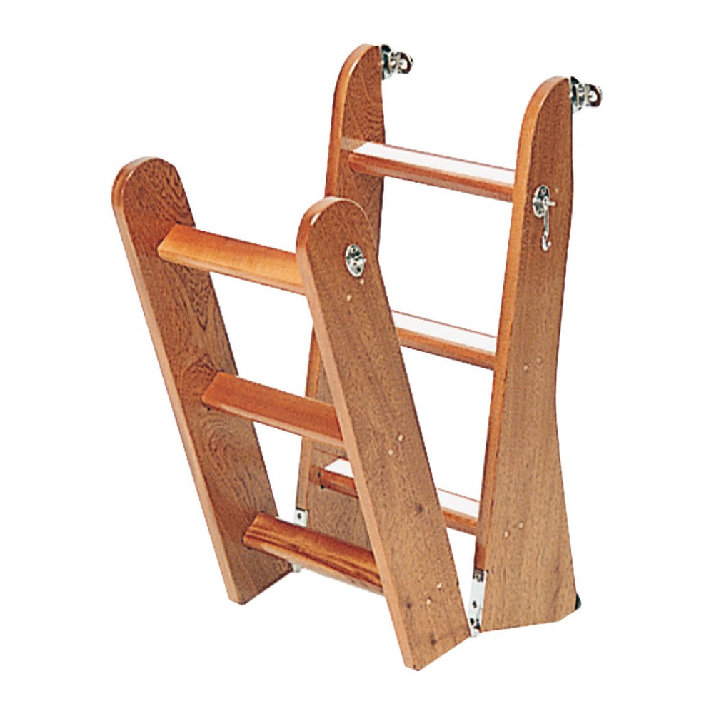 Mahogany ladder 4 steps - foto originale Osculati Srl