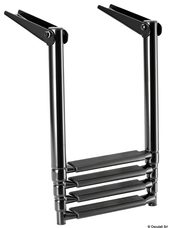 Telescopic ladder f.platforms AISI316 4 steps - foto originale Osculati Srl