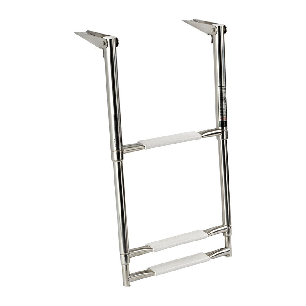 Telescopic large ladder AISI316 3 steps - foto originale Osculati Srl