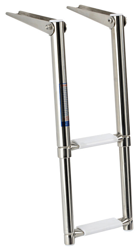 Telescopic narrow ladder AISI316 2 steps - foto originale Osculati Srl
