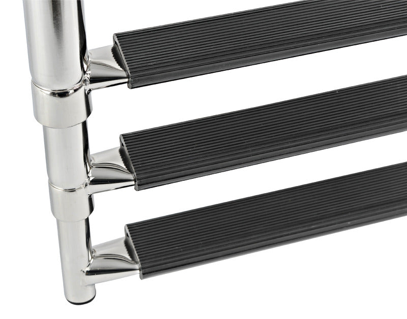 Telescopic large ladder AISI316 3 steps - foto originale Osculati Srl