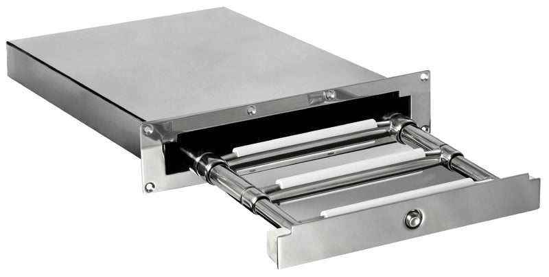 Foldaway ladder standard AISI316 3 steps - foto originale Osculati Srl