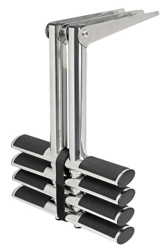 DIVER telescopic ladder 4 steps black - foto originale Osculati Srl