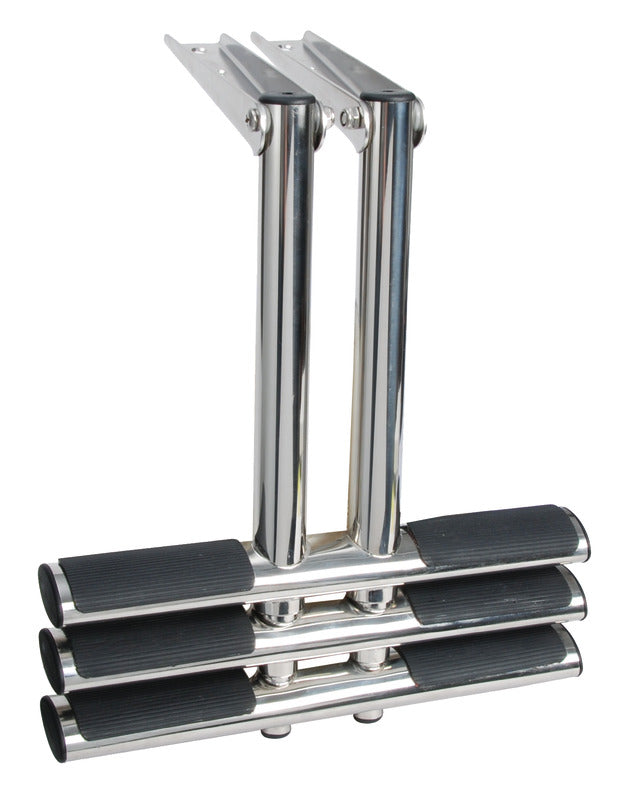 DIVER telescopic ladder 3 steps black - foto originale Osculati Srl