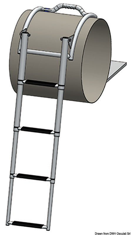 Quick-release ladder for dinghies 4 steps - foto originale Osculati Srl