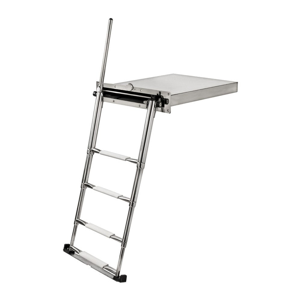 Douglas marine Portofino hidden ladder 4 steps 1156 mm - foto originale Osculati Srl