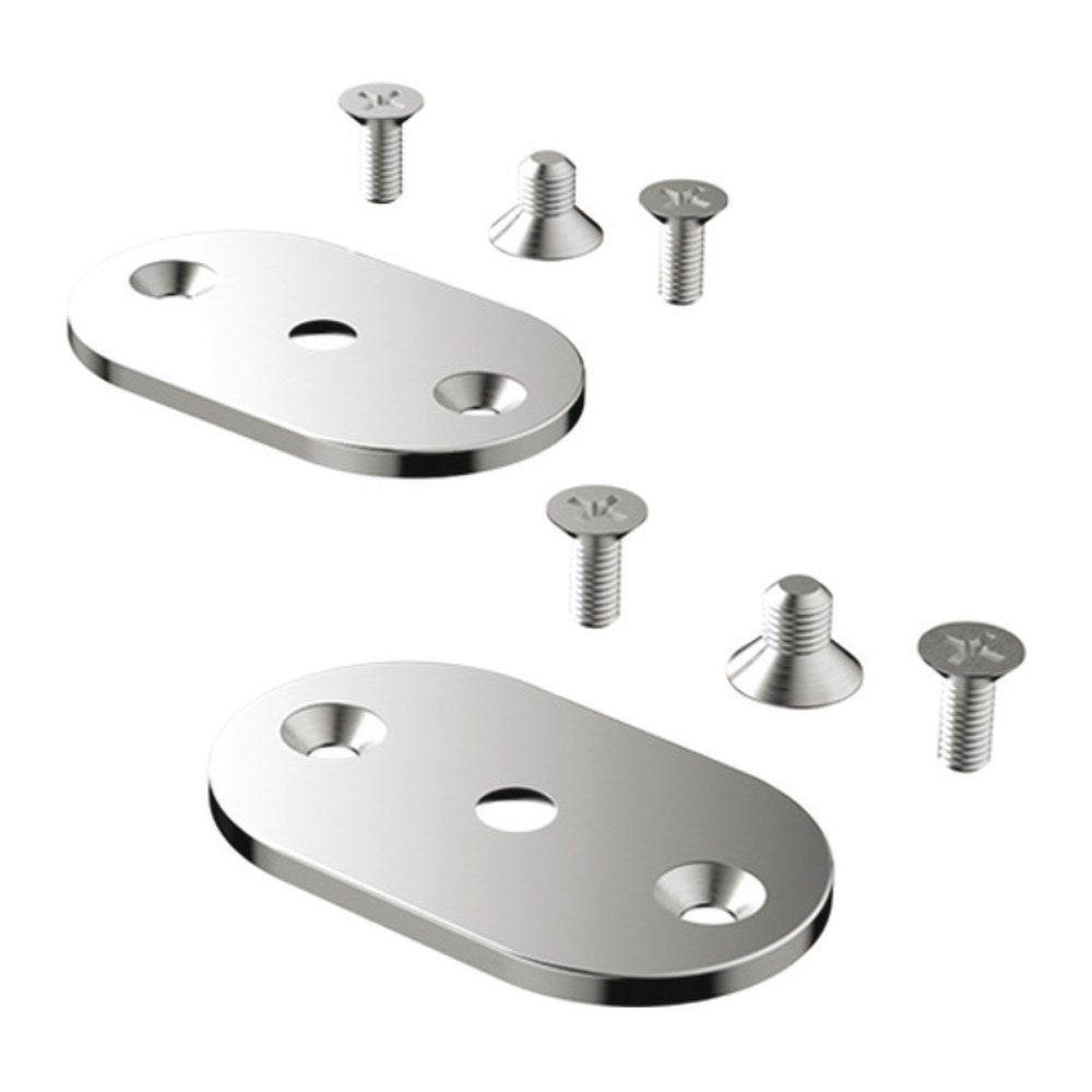 Mounting plates (2 pcs) w/screws for climb-up handle - foto originale Osculati Srl