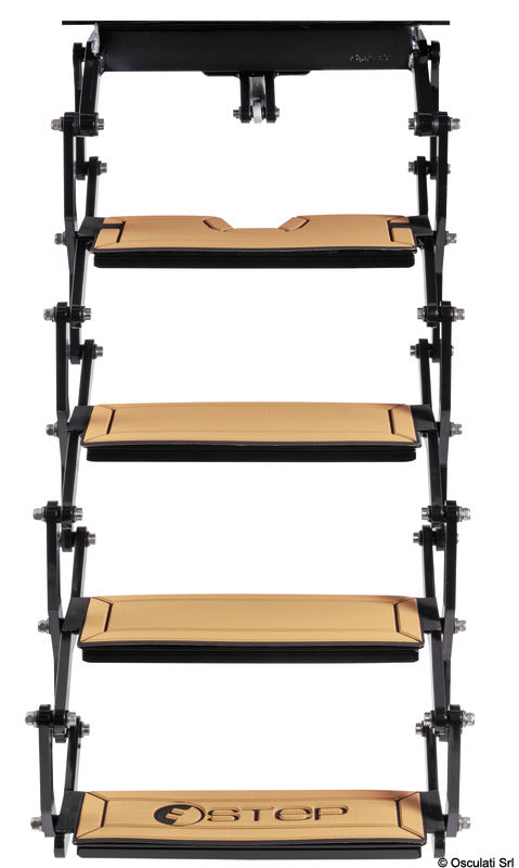 Douglas marine E-STEP 24V 4 steps large electric ladder - foto originale Osculati Srl
