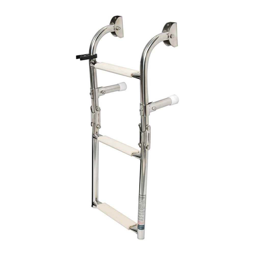 Foldable ladder AISI316 standard 3 steps - foto originale Osculati Srl