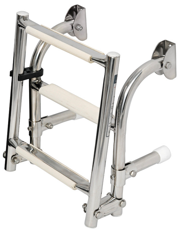 Foldable ladder AISI316 standard 4 steps - foto originale Osculati Srl