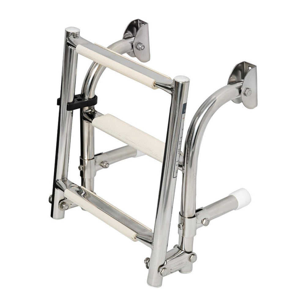 Foldable ladder AISI316 standard 5 steps - foto originale Osculati Srl