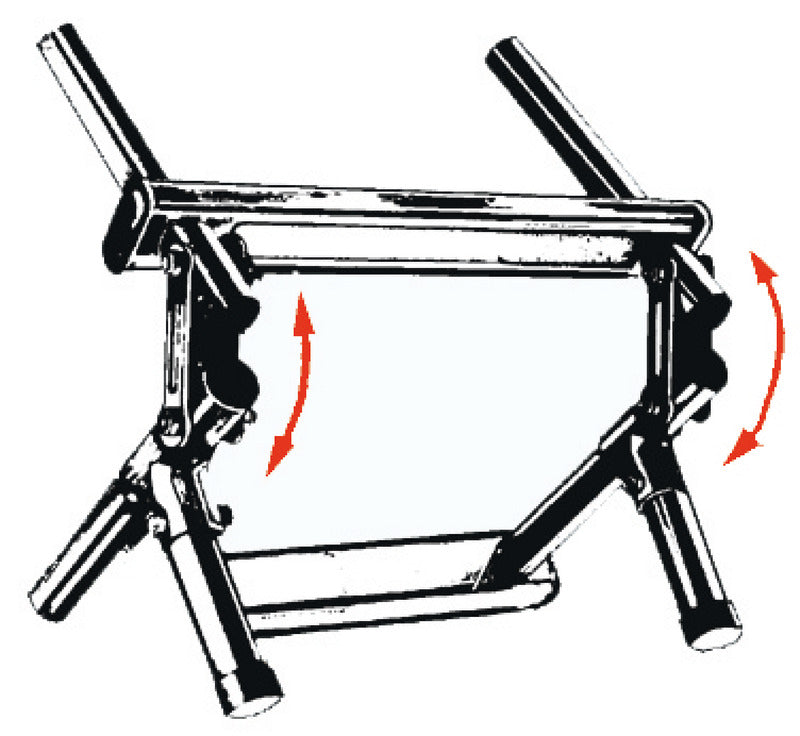 Foldable ladder AISI316 standard 4 steps - foto originale Osculati Srl