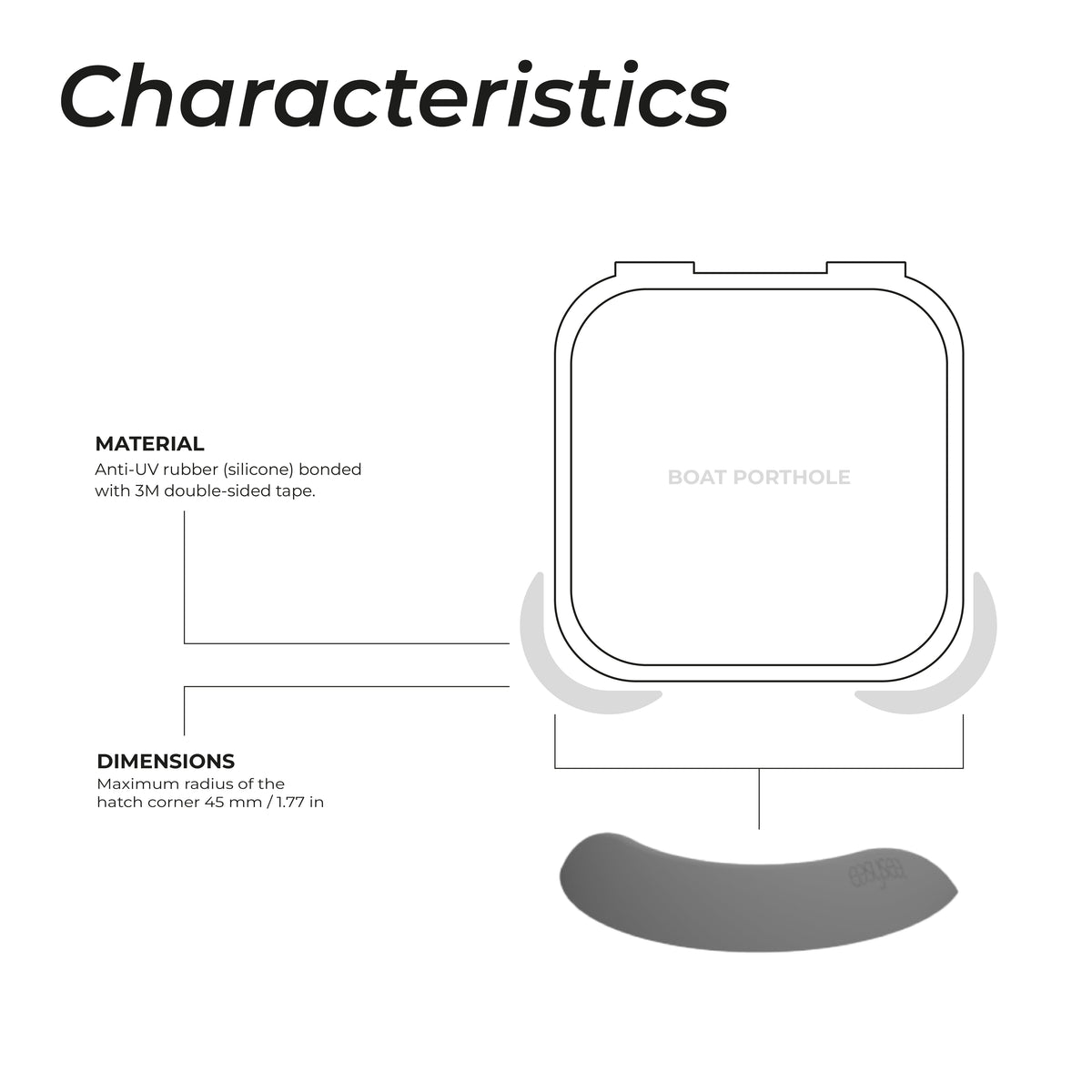 Rope Deflector | Porthole Fairlead Protection | easysea