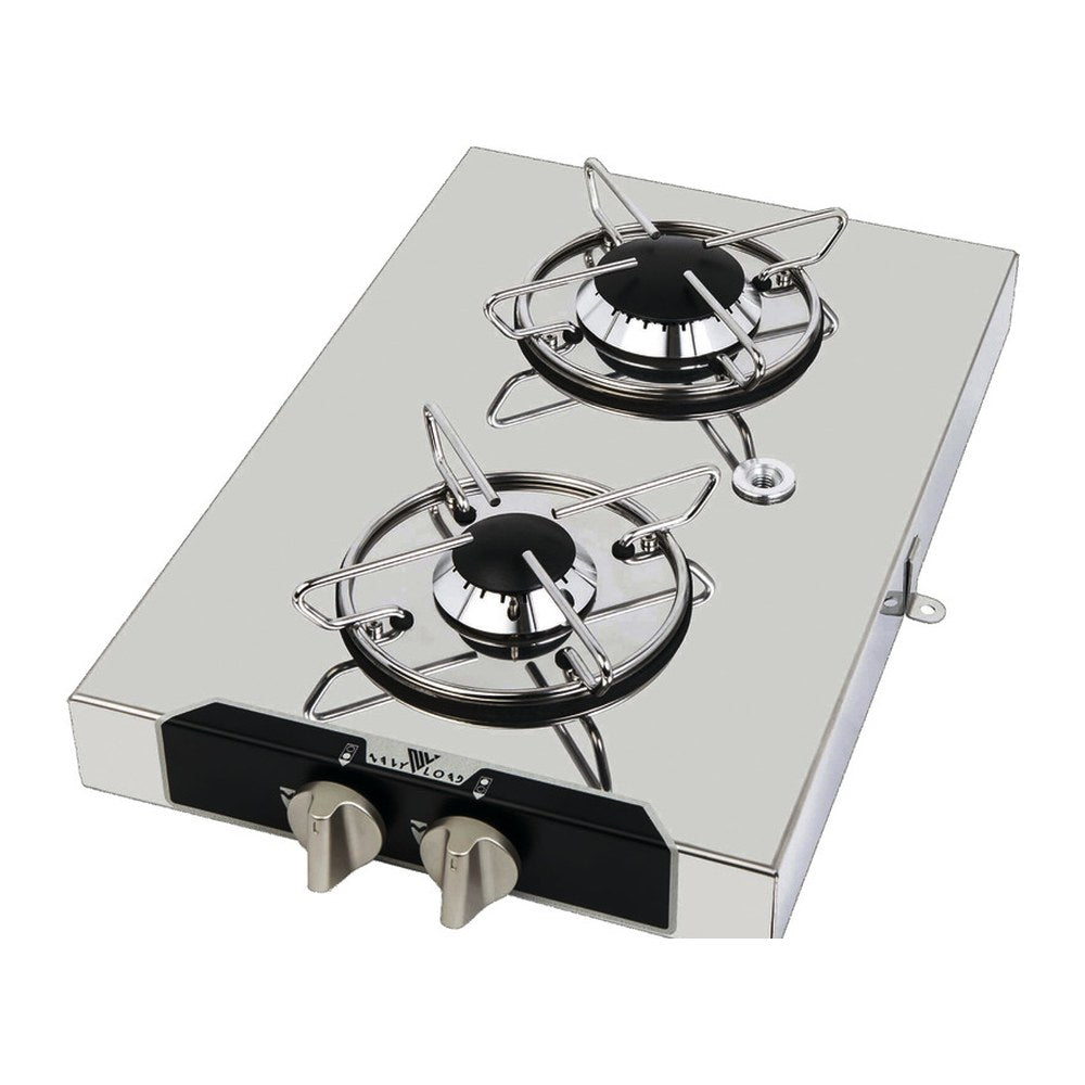 Two-burner recess-fit cooktop 290 x 440 mm - foto originale Osculati Srl