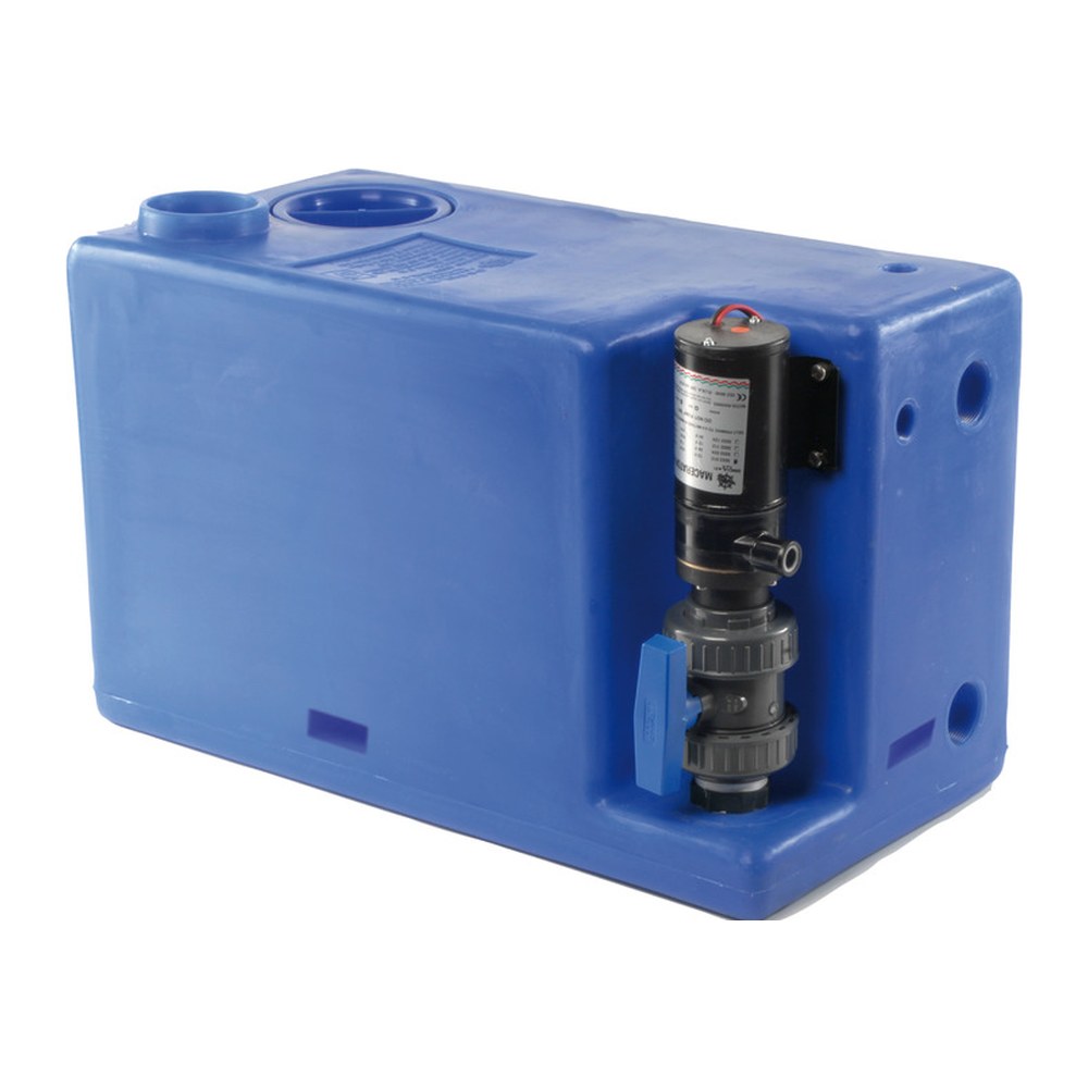 Waste water tank w/macerator 12 V 72 l - foto originale Osculati Srl